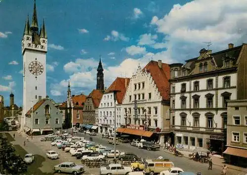 Germany Straubing Ludwigsplatz 1973
