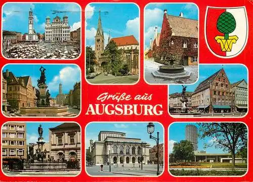 Germany Augsburg landmarks