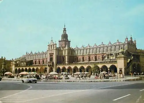 Poland Krakow Rynek Glowny Sukiennice