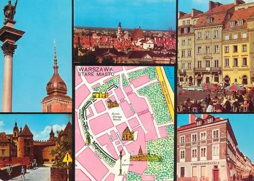 Poland Warszawa Rynek Starego Miasta Barbakan