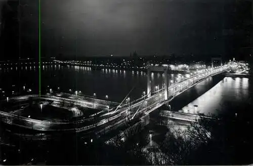 Hungary Budapest Elisabeth Bridge nocturnal cityscape