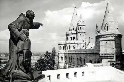 Hungary Budapest Fisher's Bastion statue monument