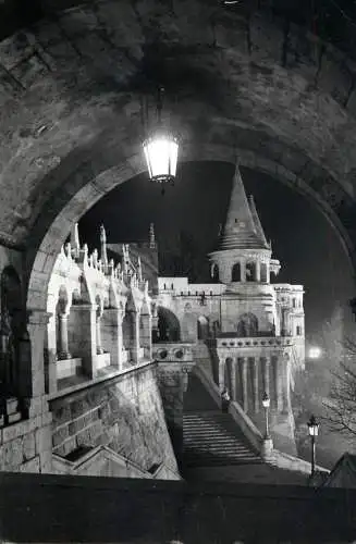 Hungary Budapest Fisher's Bastion night view