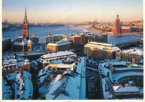Sweden Stockholm city hall panorama