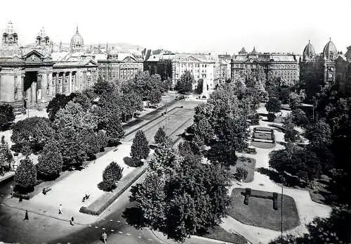 Hungary Budapest Szabadsag square aerial view
