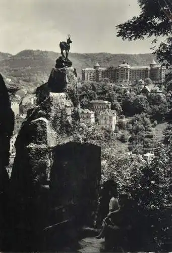 Czech Republic Karlovy Vary Imperial Sanatorium seen from Stag's Leap