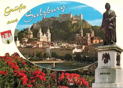 Austria Salzburg Mozartdenkmal 1974