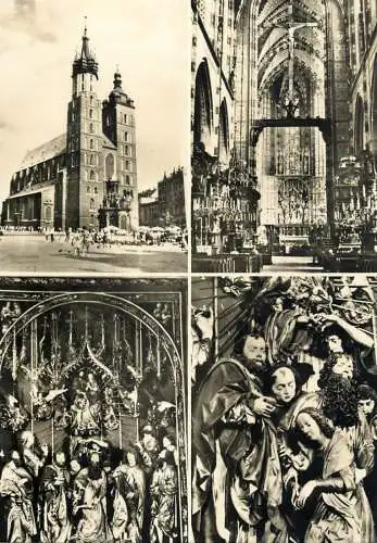 Poland Krakow Kosciol Mariacki several views