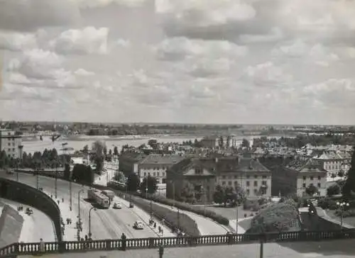 Poland Warsaw Mariensztat residential quarter general view