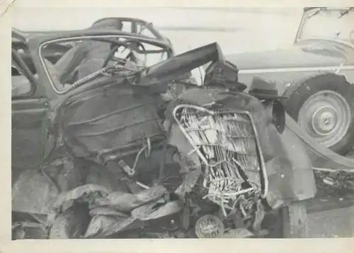 Car crash mortel de la circulation à Cheseaux Lausanne 1937 photo postcard