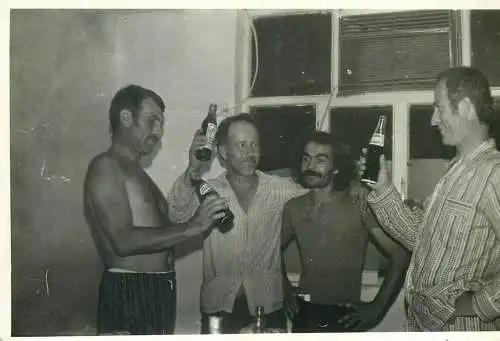 Anonymous persons Romania social history people cheers beer and pepsi 10 x 15 cm