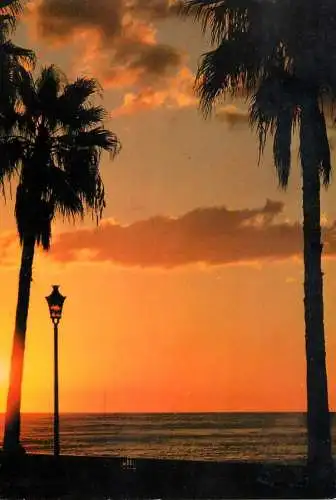 Italy sea side sunset