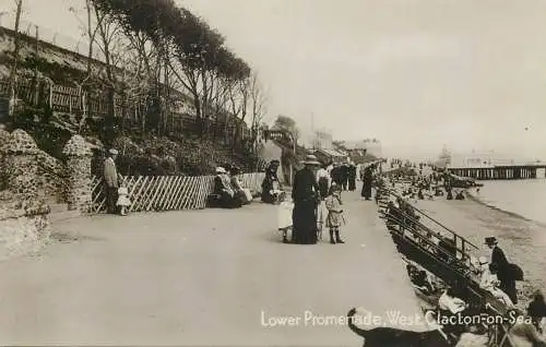 Clacton-on-Sea Lower Promenade Real Photo