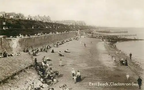 Clacton-on-Sea East Beach Real Photo