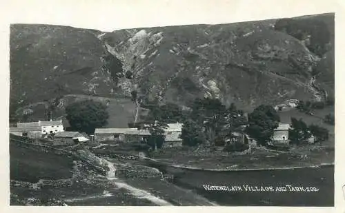 Watendlath Village and Tarn Cumbria Keswick Pettitt Prize Medal series photo postcard
