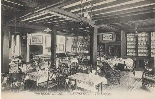 God Begot House Lounge Winchester England Postcard