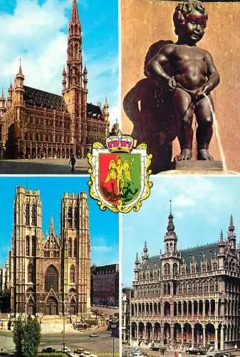 Belgium Brussel market place hotel de ville Manneken Pis
