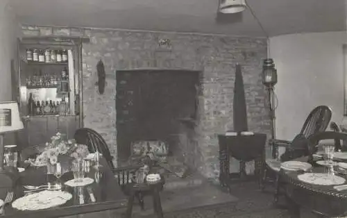 Dining room at East view housing photo postcard Fareham