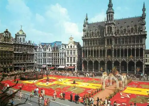 Belgium Brussel market place flower carpet