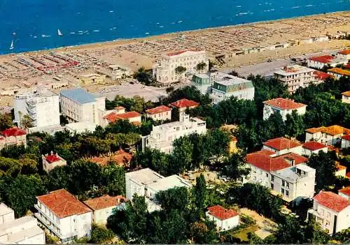 Italy Cervia panorama and beach 1965