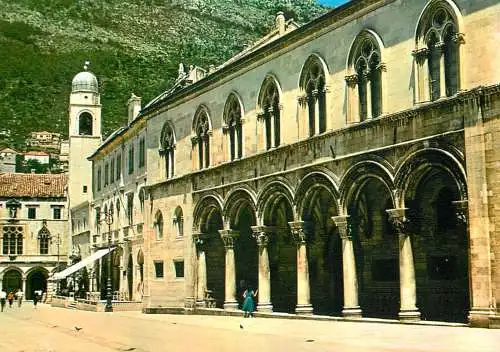 Croatia Dubrovnik church and collonade