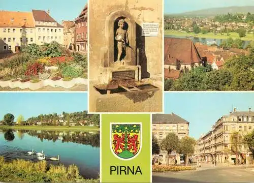 Germany Pirna markt Erienpeterbrunnen