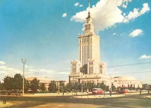 Poland Warszawa culture palace