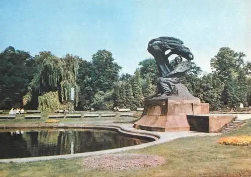 Poland Warszawa Frederick Chopin monument Lazienki park