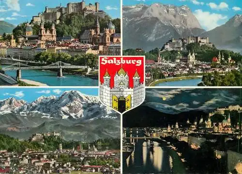 Austria Salzburg  castle and mountain