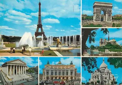 France Paris la tour Eiffel 1974
