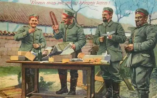 Wovon man nie genug kriegen kann! War 1915 drawn military life food