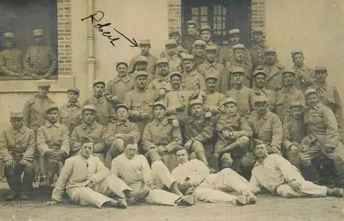French army military regimental photo postcard war 1914-18