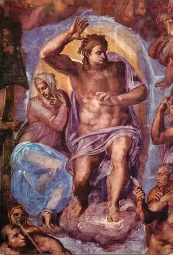 Italy Rome Vatican capella Sistina il Cristo Giudice 1975