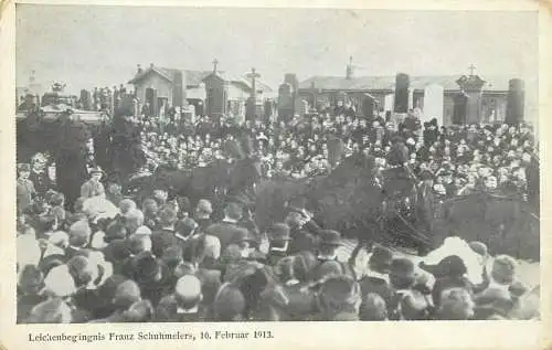 Austria VIENNA FRANZ SCHUHMEIERS austrian politician funeral procession 1913