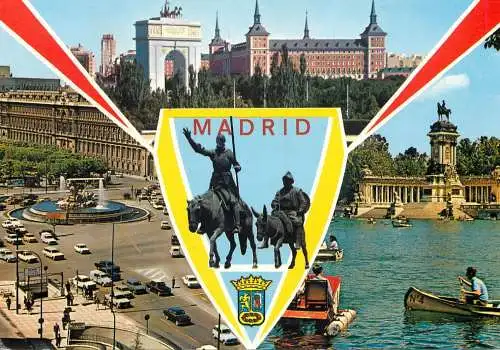 Spain Madrid statue and landscapes 1975