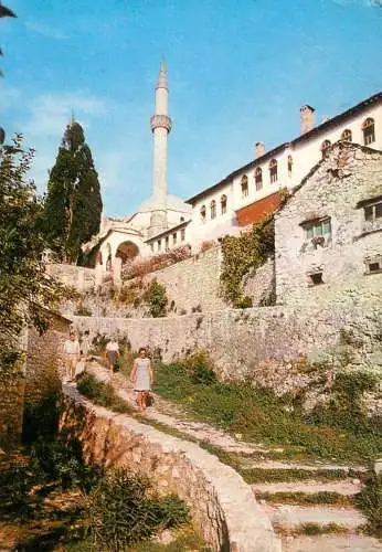Bosnia and Herzegovina Počitelj mosque minaret