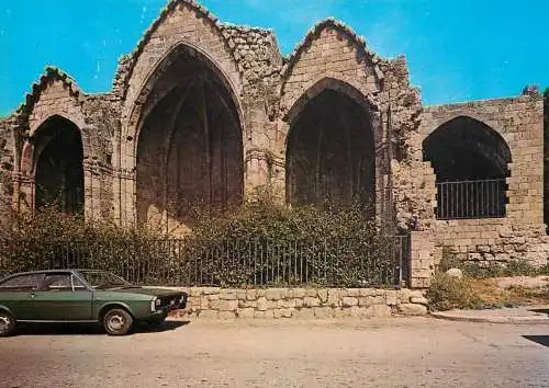 Greece Rhodes  gothic church ruins