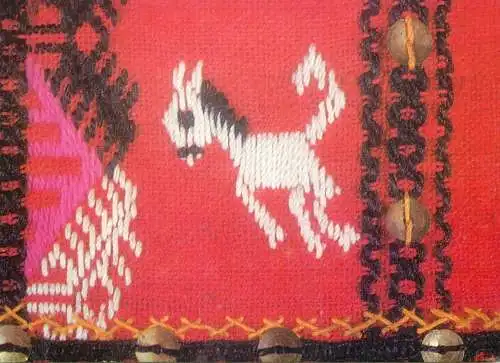 Bulgaria Varna Dobrogea tapistry detail ethnographic museum