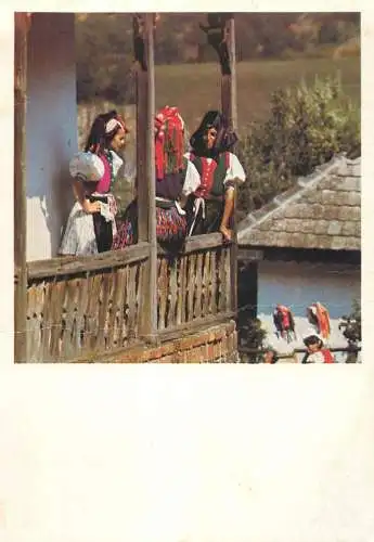 Hungary Holloko traditional folk costumes