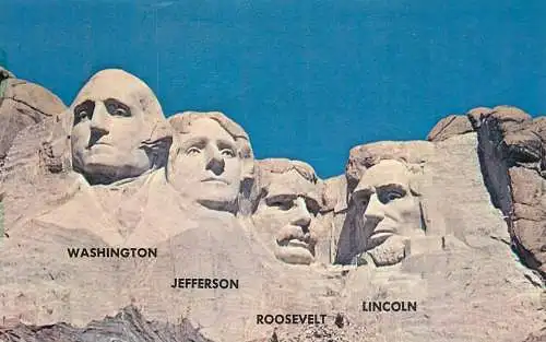 USA Black Hills SD Mt Rushmore - "Shrine of Democracy"