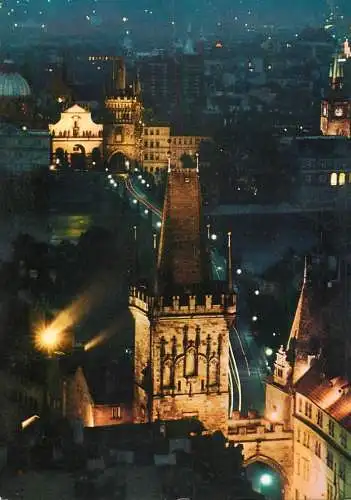 Czech Republic Prague Charles bridge 1968
