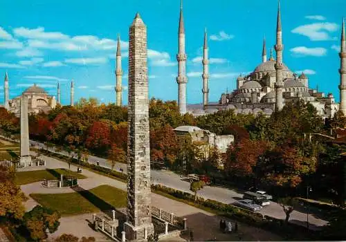 Turkey istanbul hippodrome and blue mosque