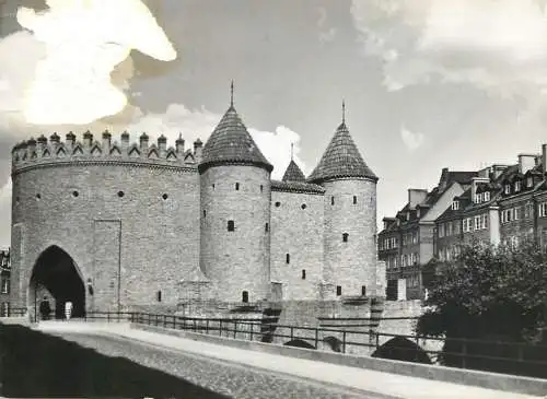 Poland Warszawa Barbakan 1961