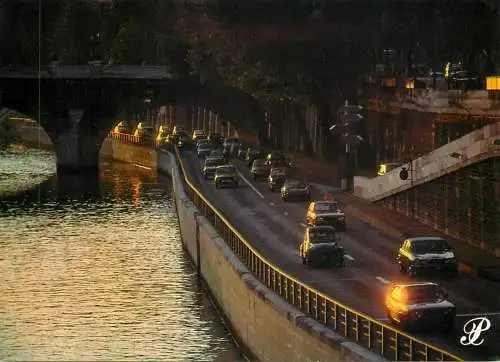 France Paris Seine banks motorway