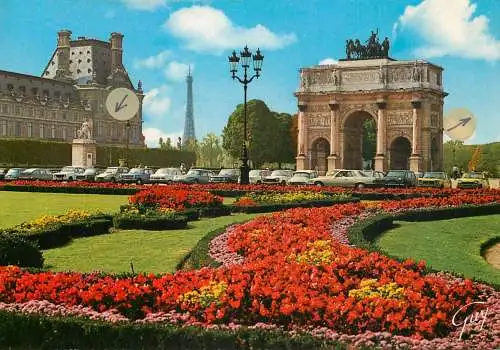 France Paris jardin du louvre 1984