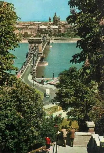 Hungary Budapest Chain bridge