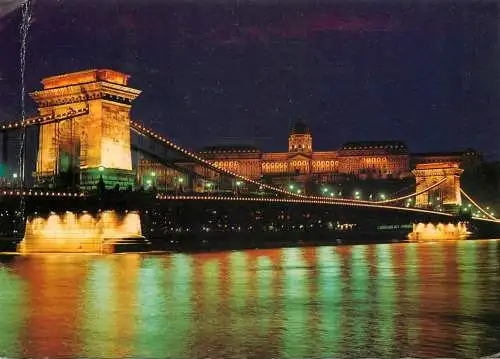 Hungary Budapest chain bridge