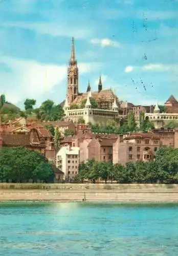 Hungary Budapest Matyas templom Buda 1968
