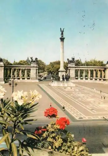 Hungary Budapest Heroe's square 1968