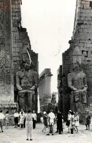 Egypt main entrance of the Luxor temple 1973